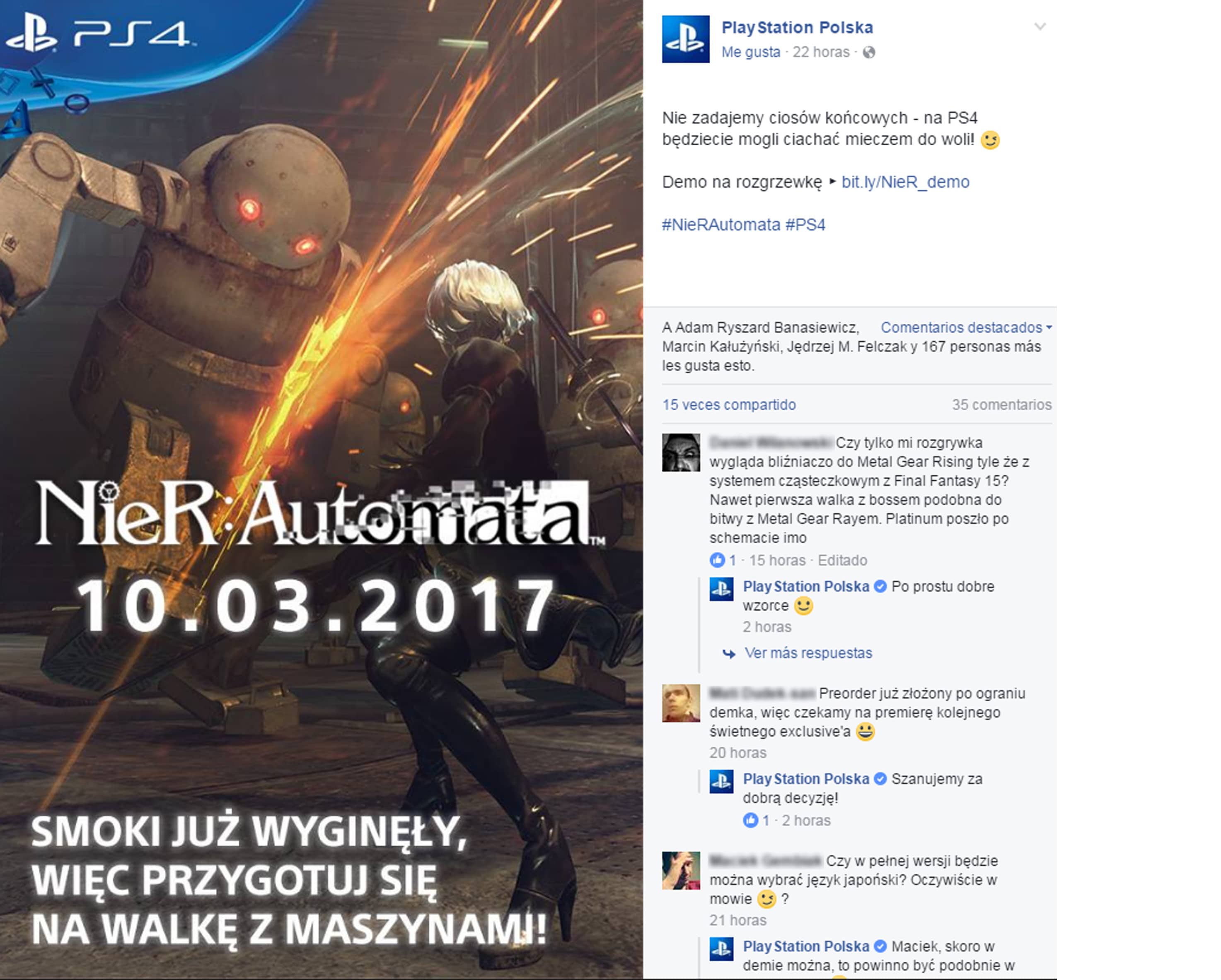 Publicidad agresiva de parte de Sony Polonia por cancelación Scalebound?