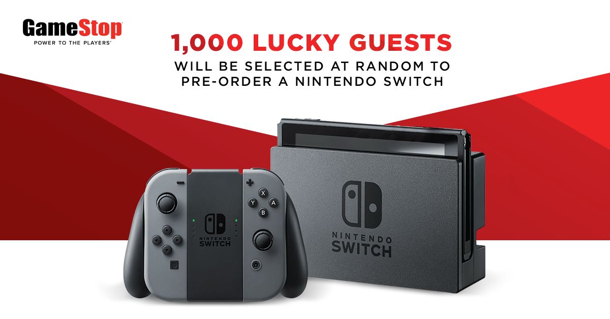 GameStop permitirá a 1,000 personas pre-ordenar Nintendo Switch este sábado-GamersRD