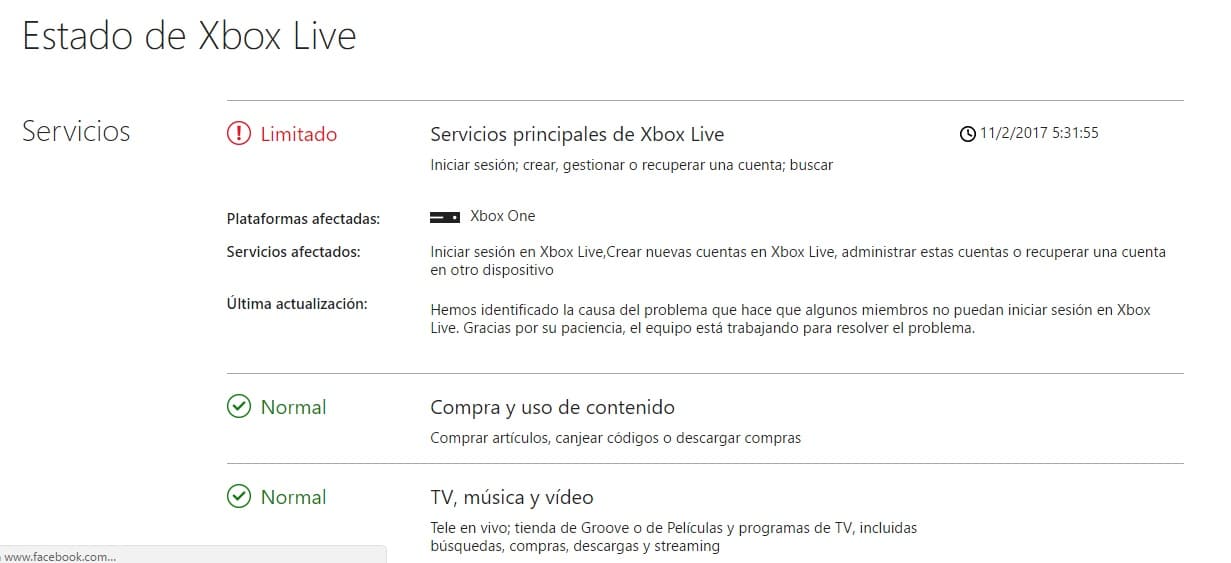 Xbox Live esta fuera de servicio Gamersrd