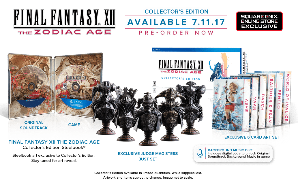 Mira que trae la Edición de Coleccionista de Final Fantasy XII: The Zodiac Age
