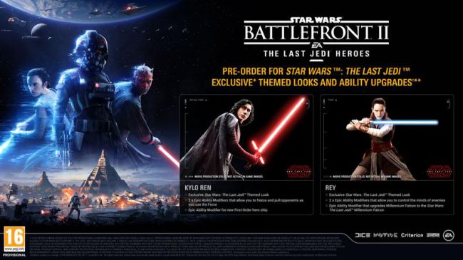Surgen imágenes de los atuendos de Star Wars: The Last Jedi en Star Wars: Battlefront 2