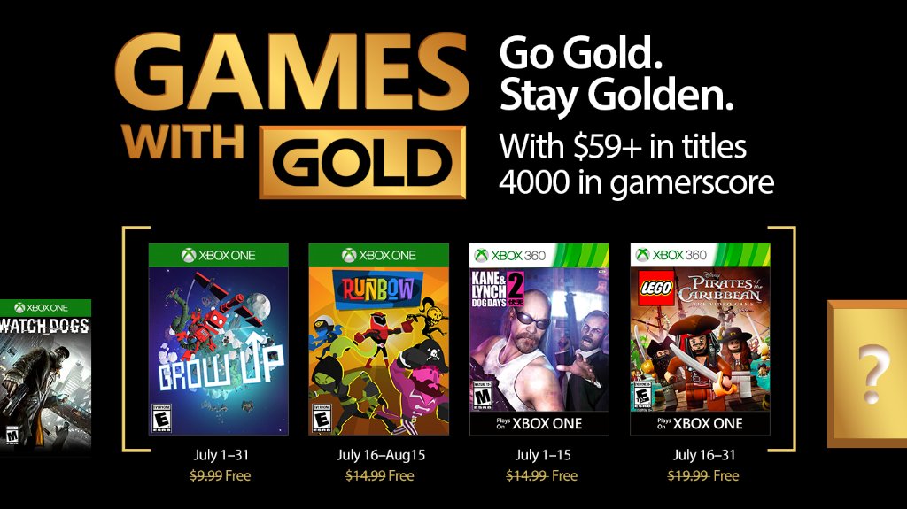 Estos son los Games With Gold del mes de Julio-GamersRD