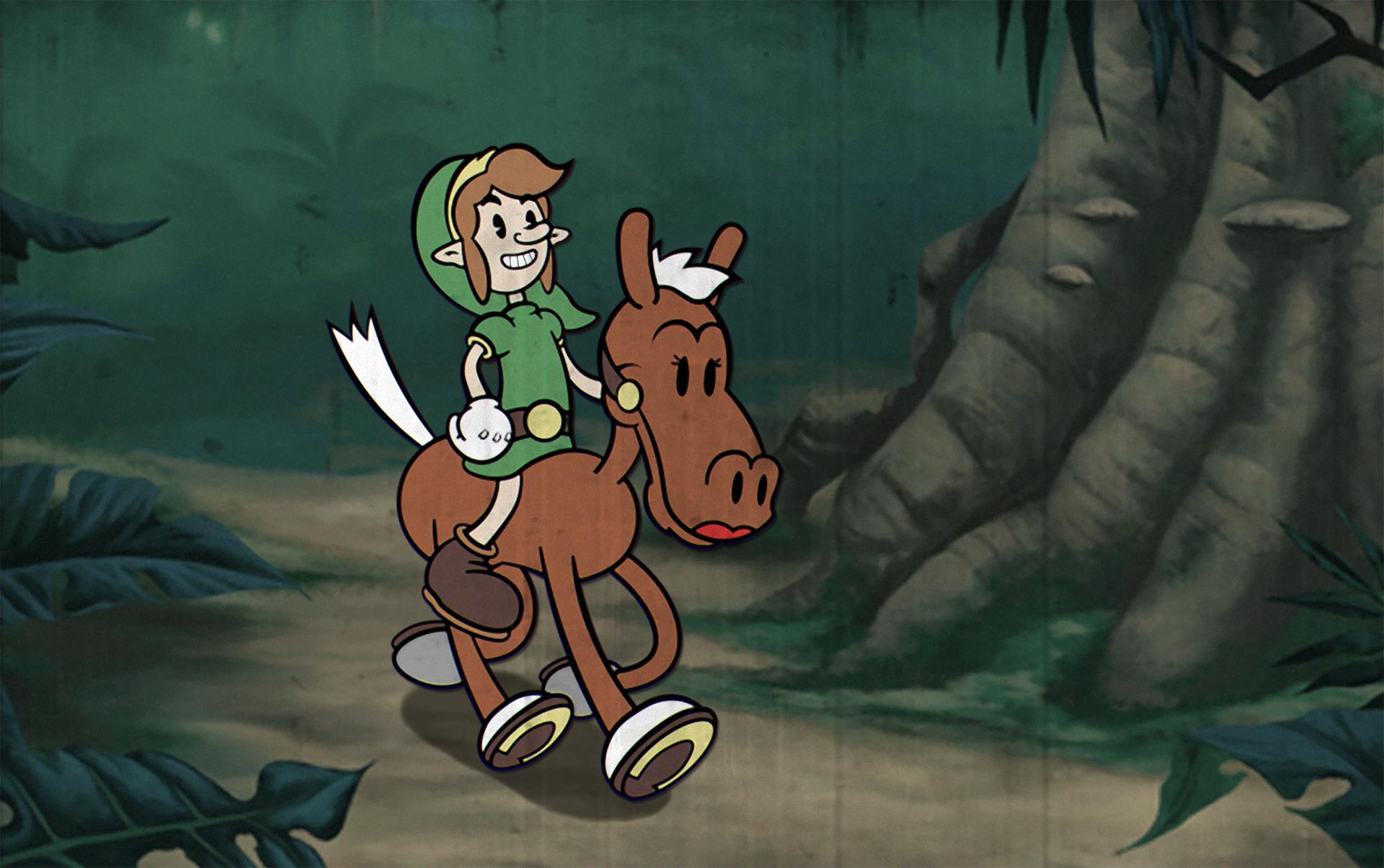 Mira como sería The Legend of Zelda si fuera un dibujo animado de los años 30-gAMERSrd