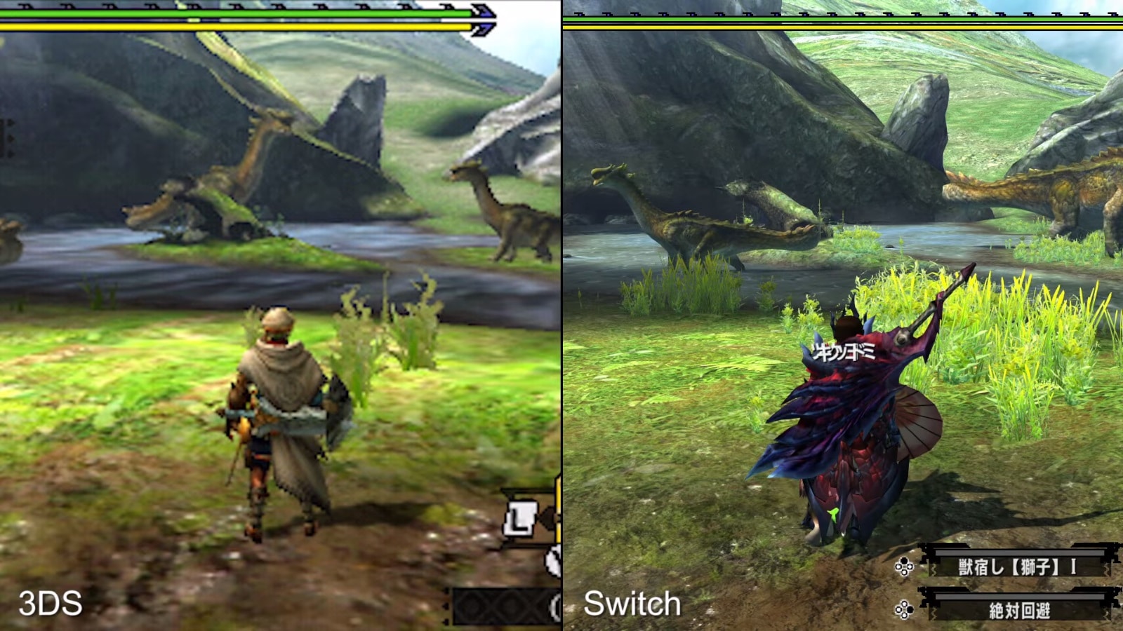 Monster Hunter XX Switch vs 3DS Graphics Comparison-GamersRD