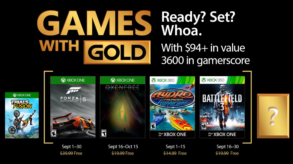 Xbox With Gold de Septiembre-gAMERSrd