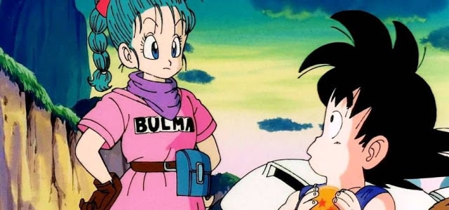 Diseño original de Goku y Bulma