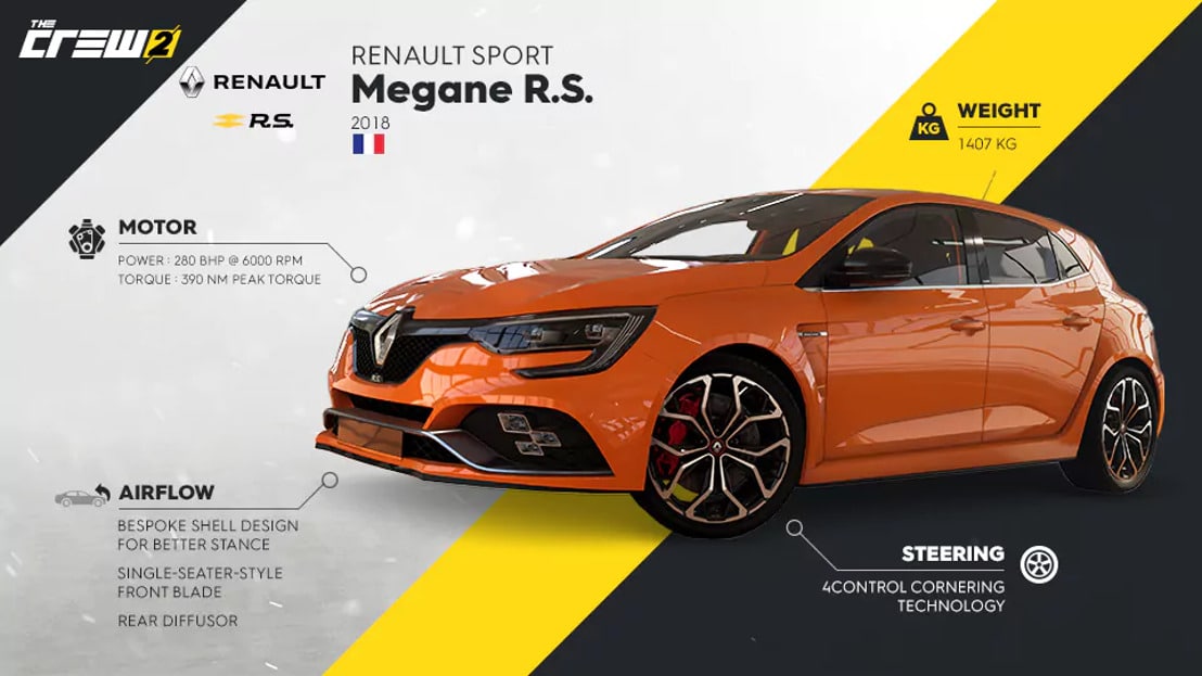 Renault Mégane RS -Ubisoft-The Crew 2-GamersRD