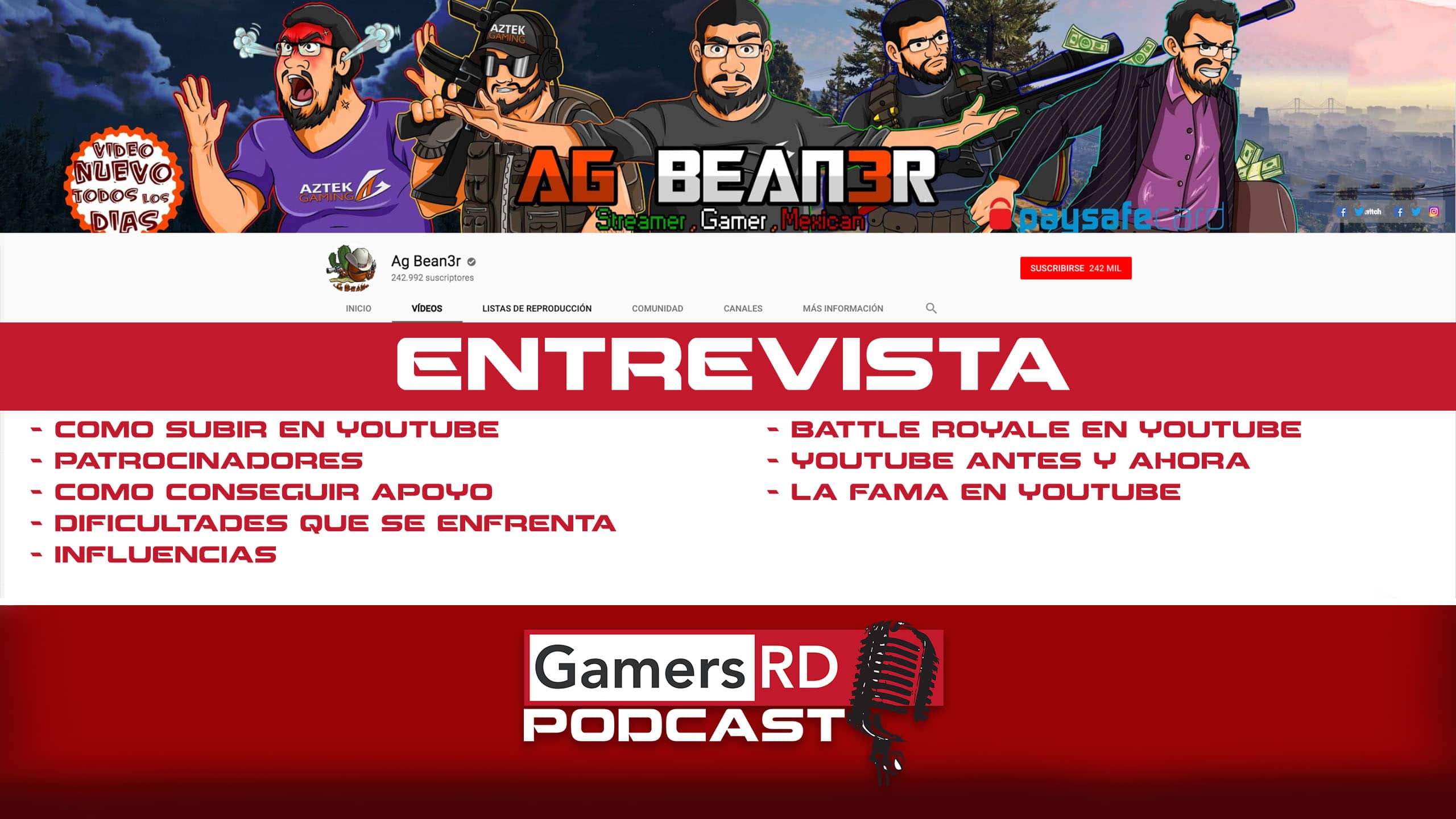 GamersRD Podcast #35 AG Bean3r