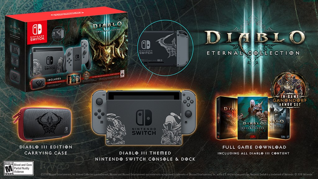 Nintendo Switch Bundle with Diablo III Eternal Collection-GamersRD