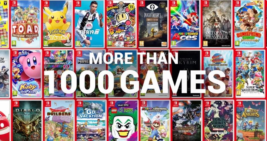 Nintendo Switch ahora tiene 1,000 juegos disponibles en su librería-GamersRD