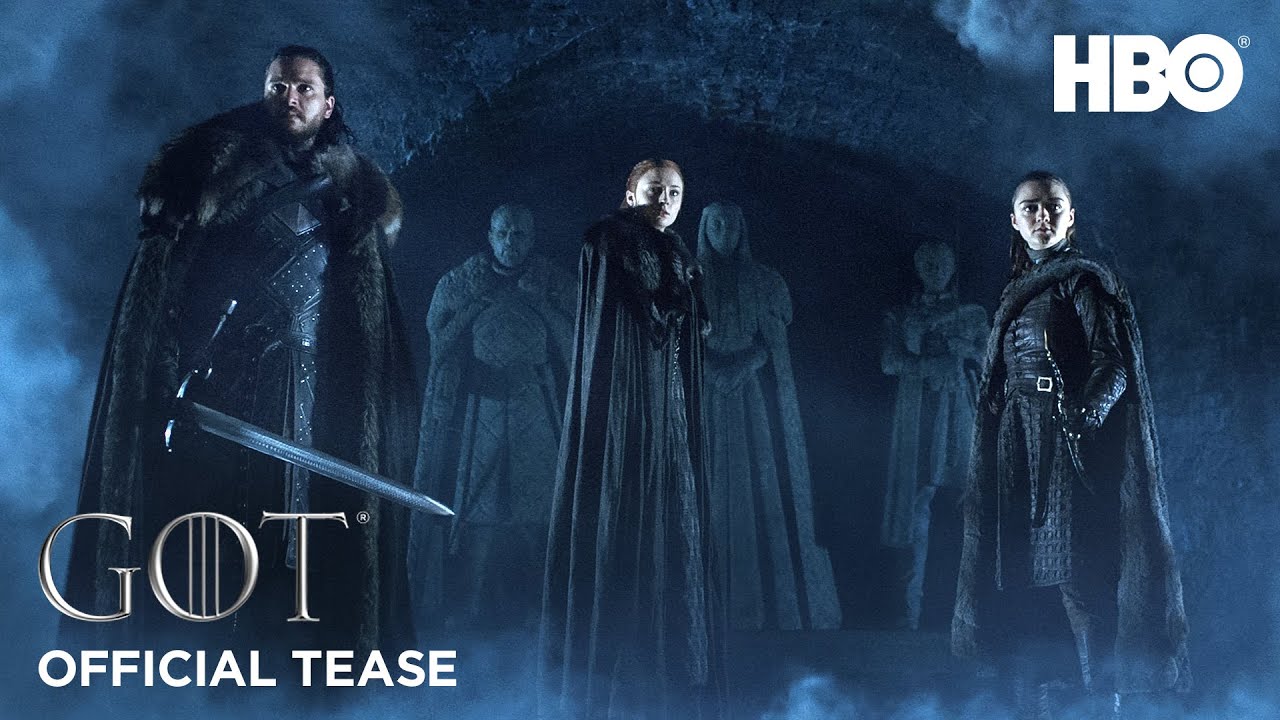 Game of Thrones, Season 8, Official Tease,Crypts of Winterfell, HBO,GamersRD