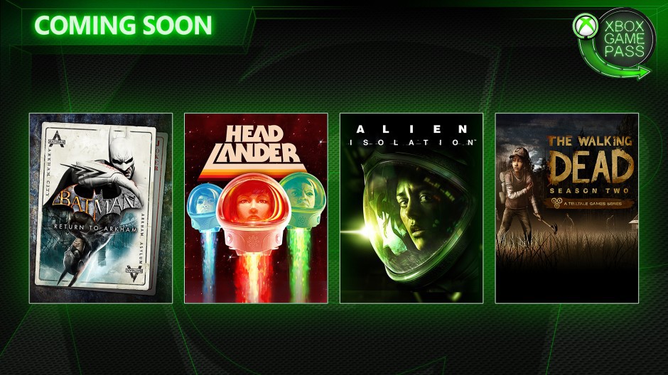 Xbox Game Pass,Batman Return to Arkham, Alien Isolation, Xbox, Xbox One, GamersRD
