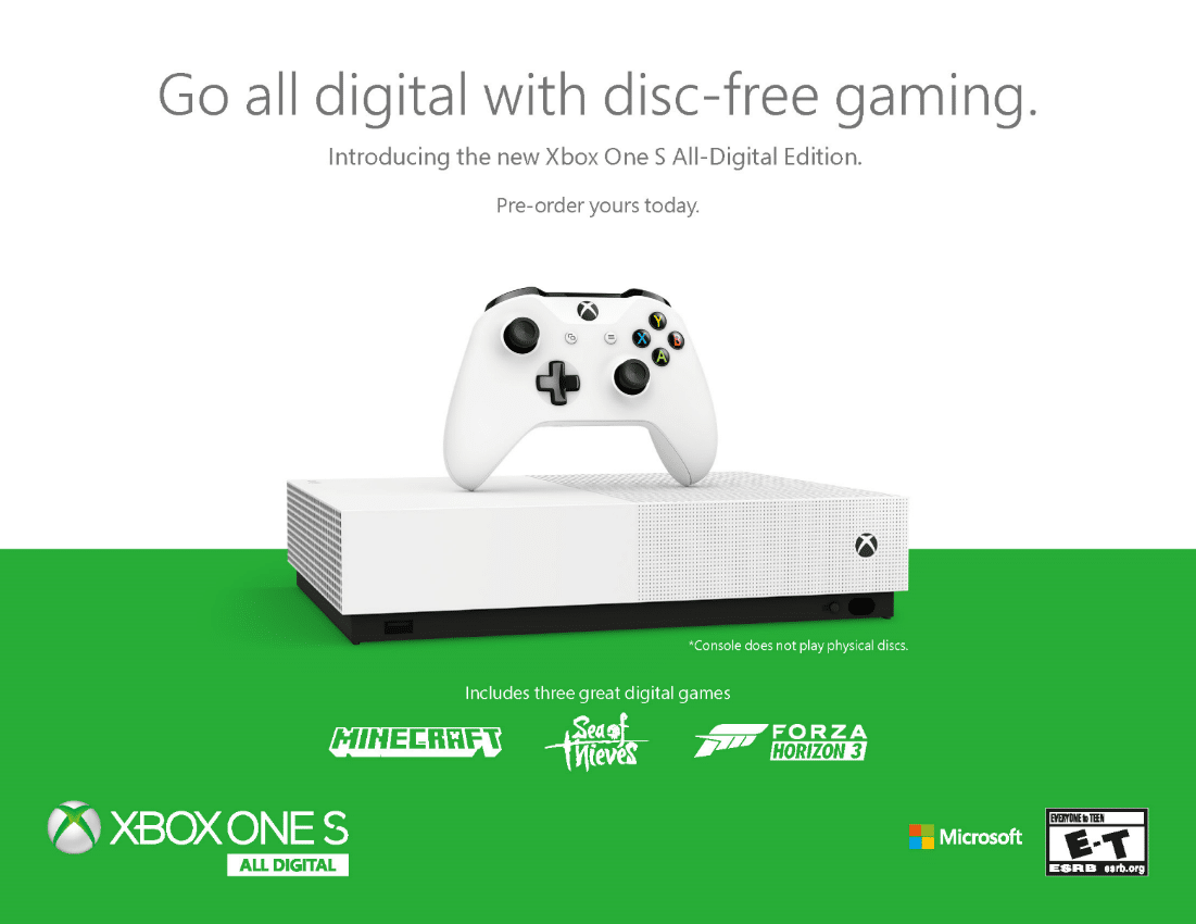 Xbox One S All-Digital Edition, GamersRD