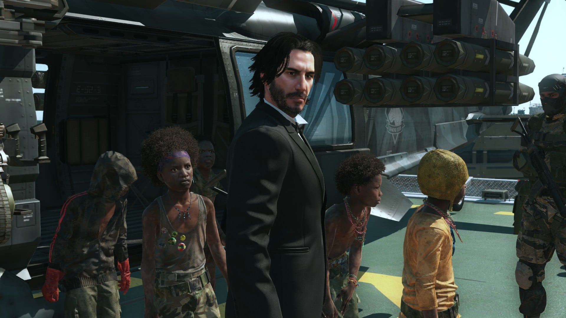 Keanu Reeves llega a Metal Gear Solid 5 como John Wick , GamersRD