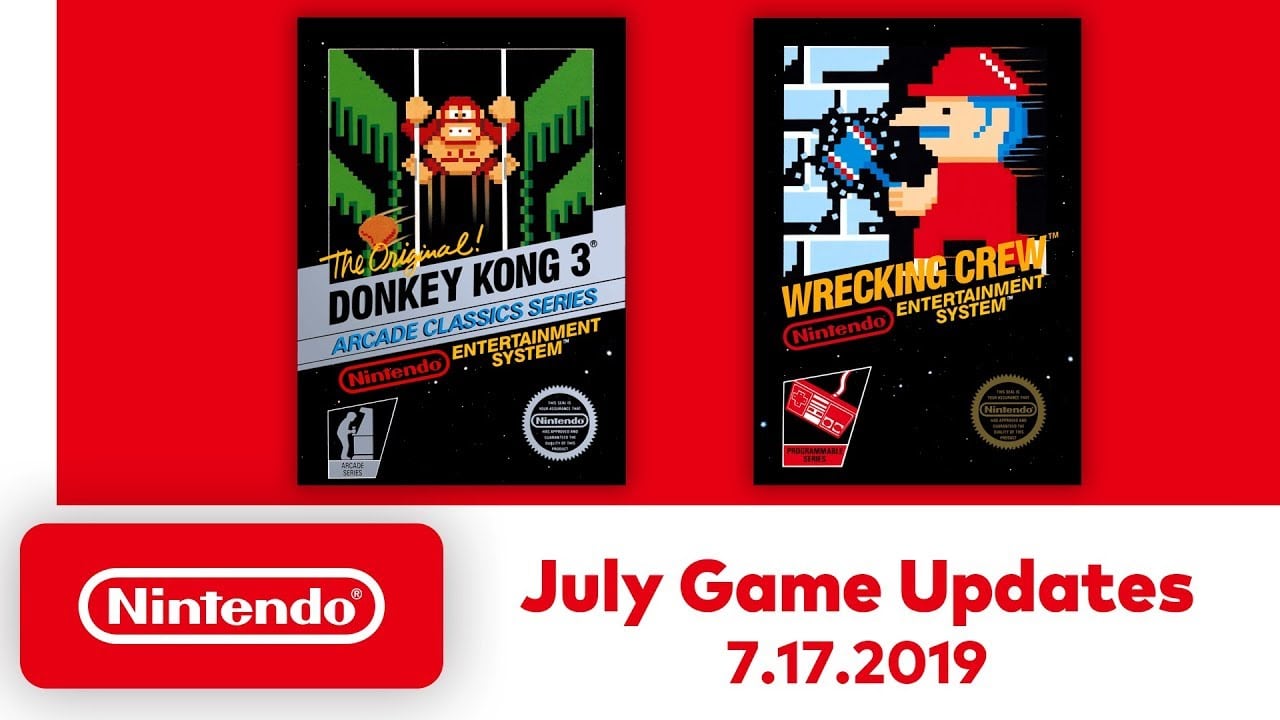 Nintendo Switch Online agregará Donkey Kong 3 y Wrecking Crew en julio