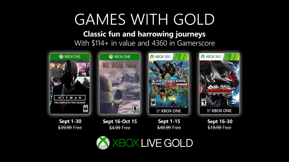 Xbox - September 2019 Games with Gold, GamerSRD