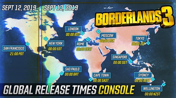 Borderlands 3 , tiempos de lanzamiento, GamerSRD