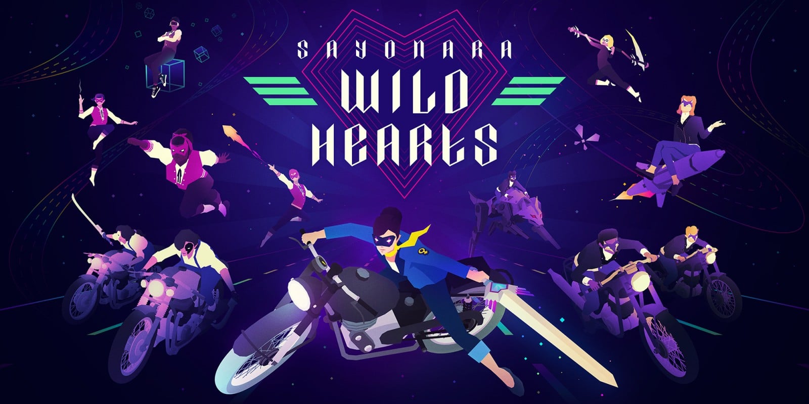 SayonaraWild Hearts, Nintendo Switch, iOS, PC