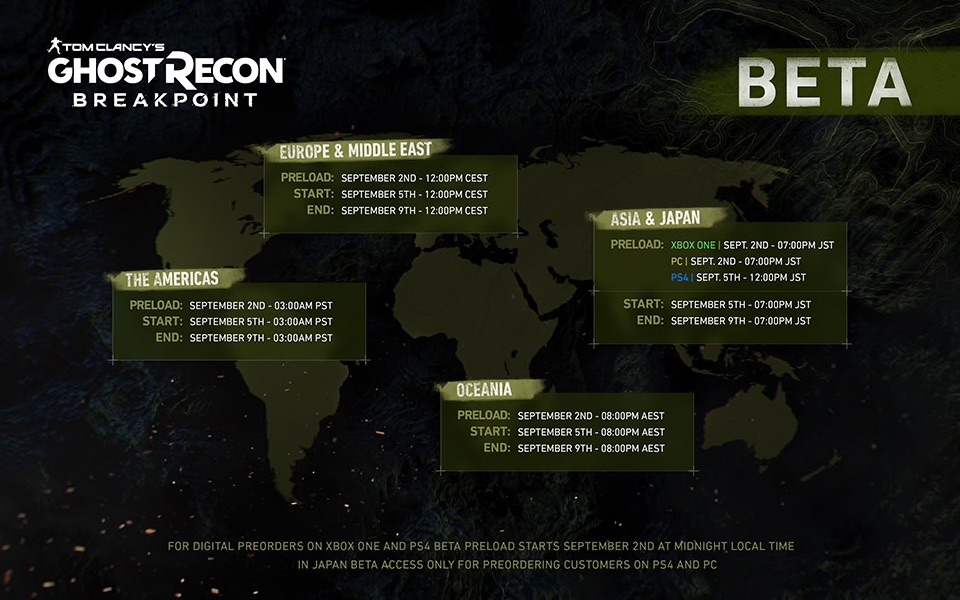 Todo lo que necesitas saber sobre la beta de Ghost Recon Breakpoint