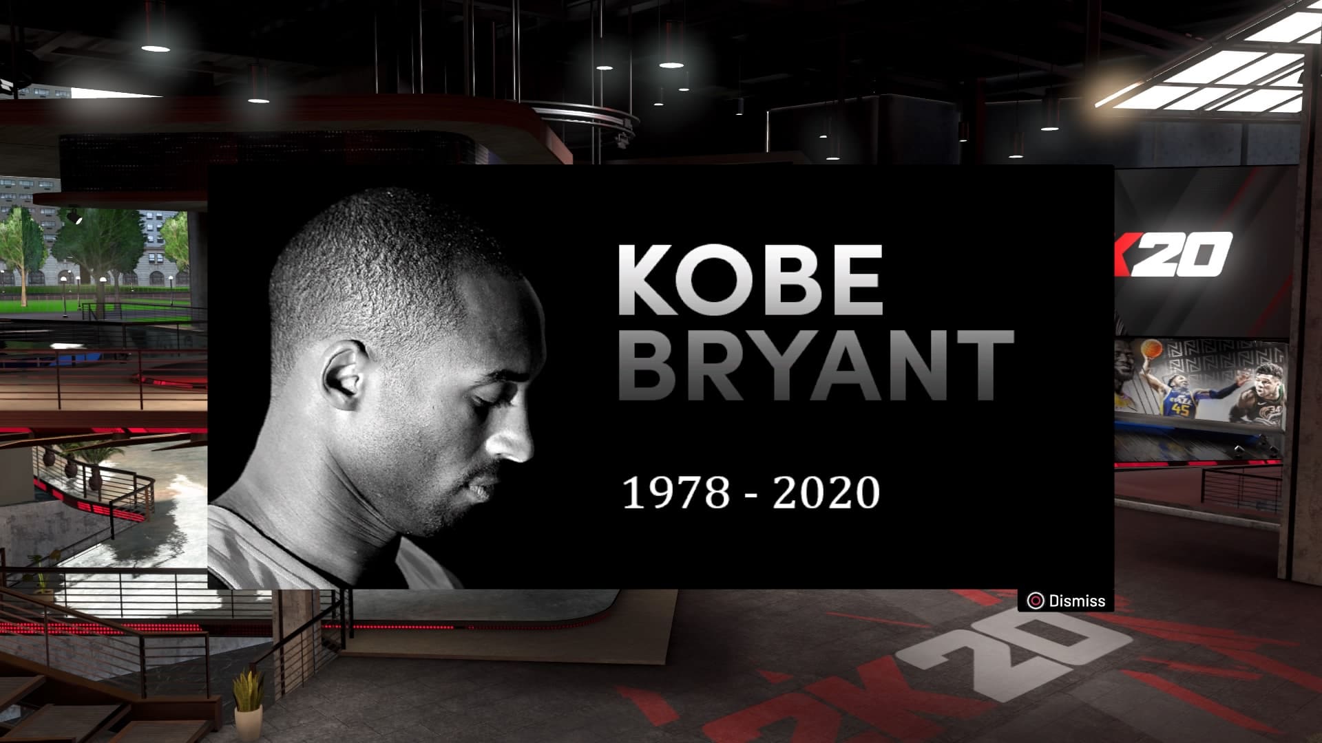 NBA 2K20 rinde homenaje a Kobe Bryant
