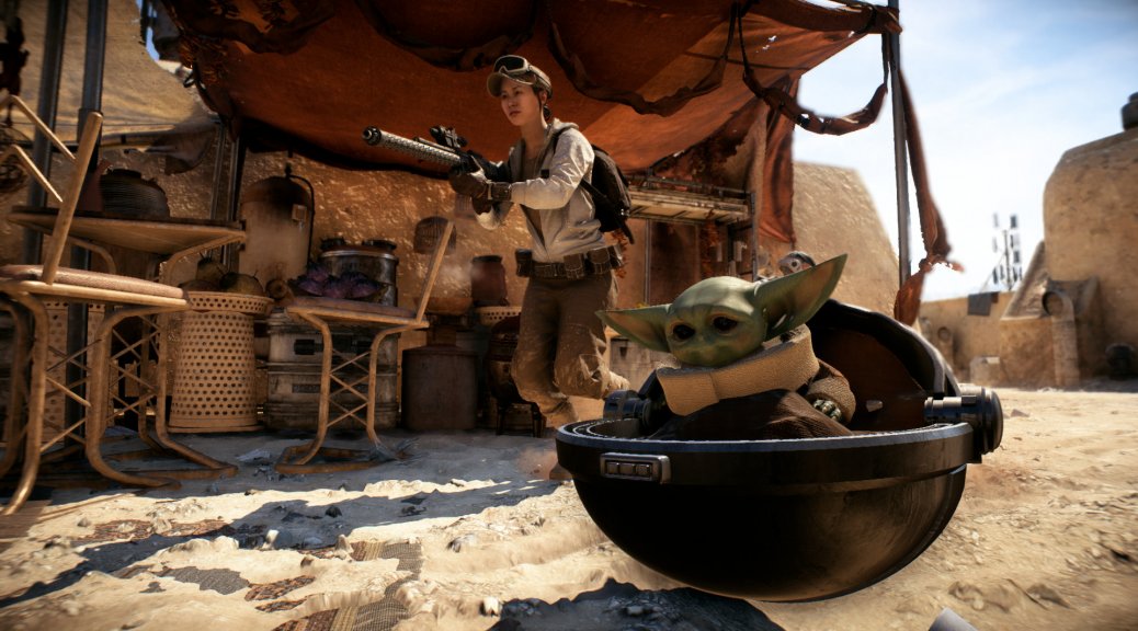Este Mod de Baby Yoda para Star Wars: Battlefront 2 es increible