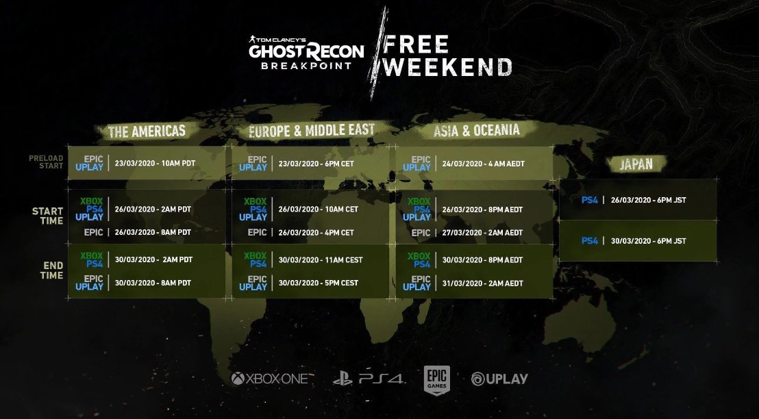 ghost recon breakpoint free to play fin de semana gamersrd