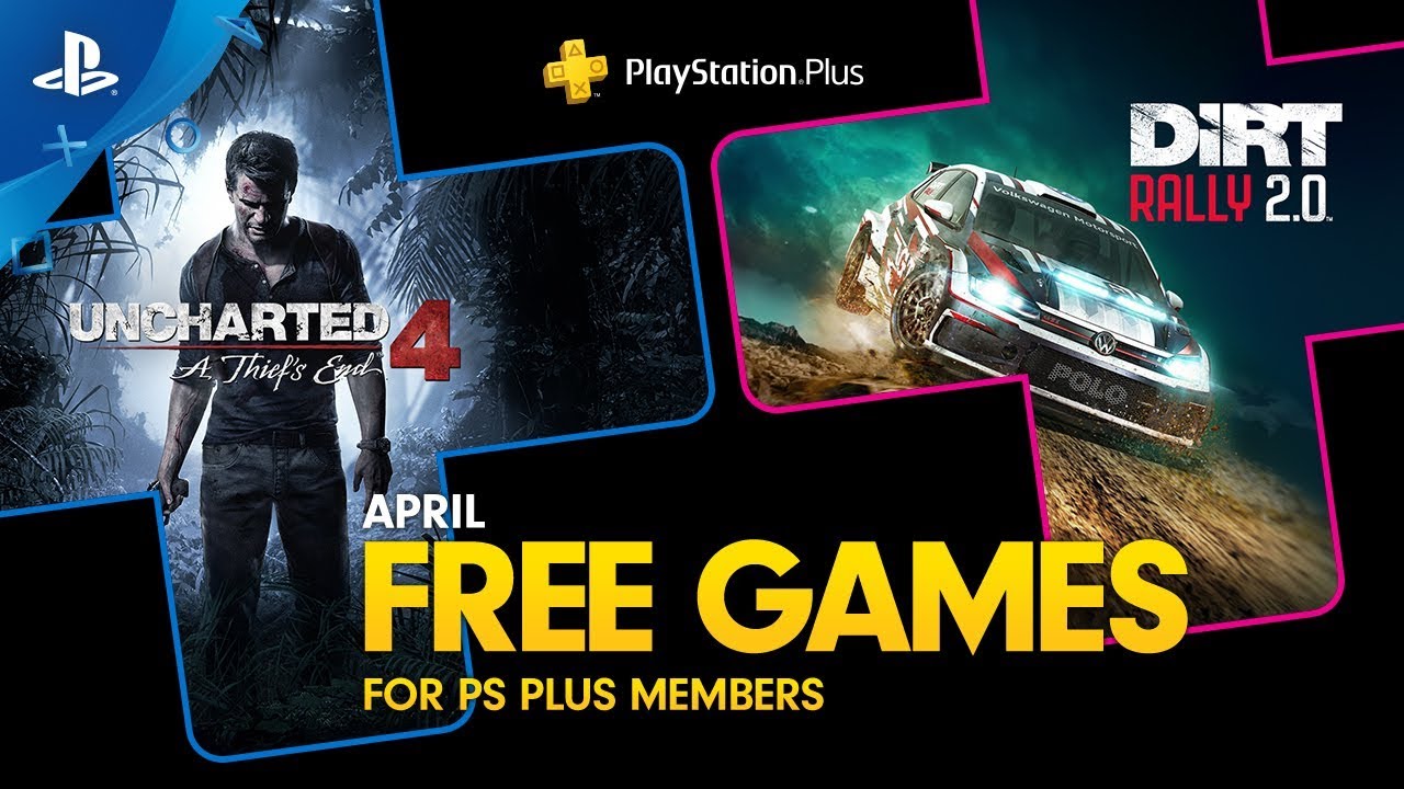 Es oficial, Uncharted 4 y DiRT Rally 2.0 son los juegos de PS Plus de Abril 2020