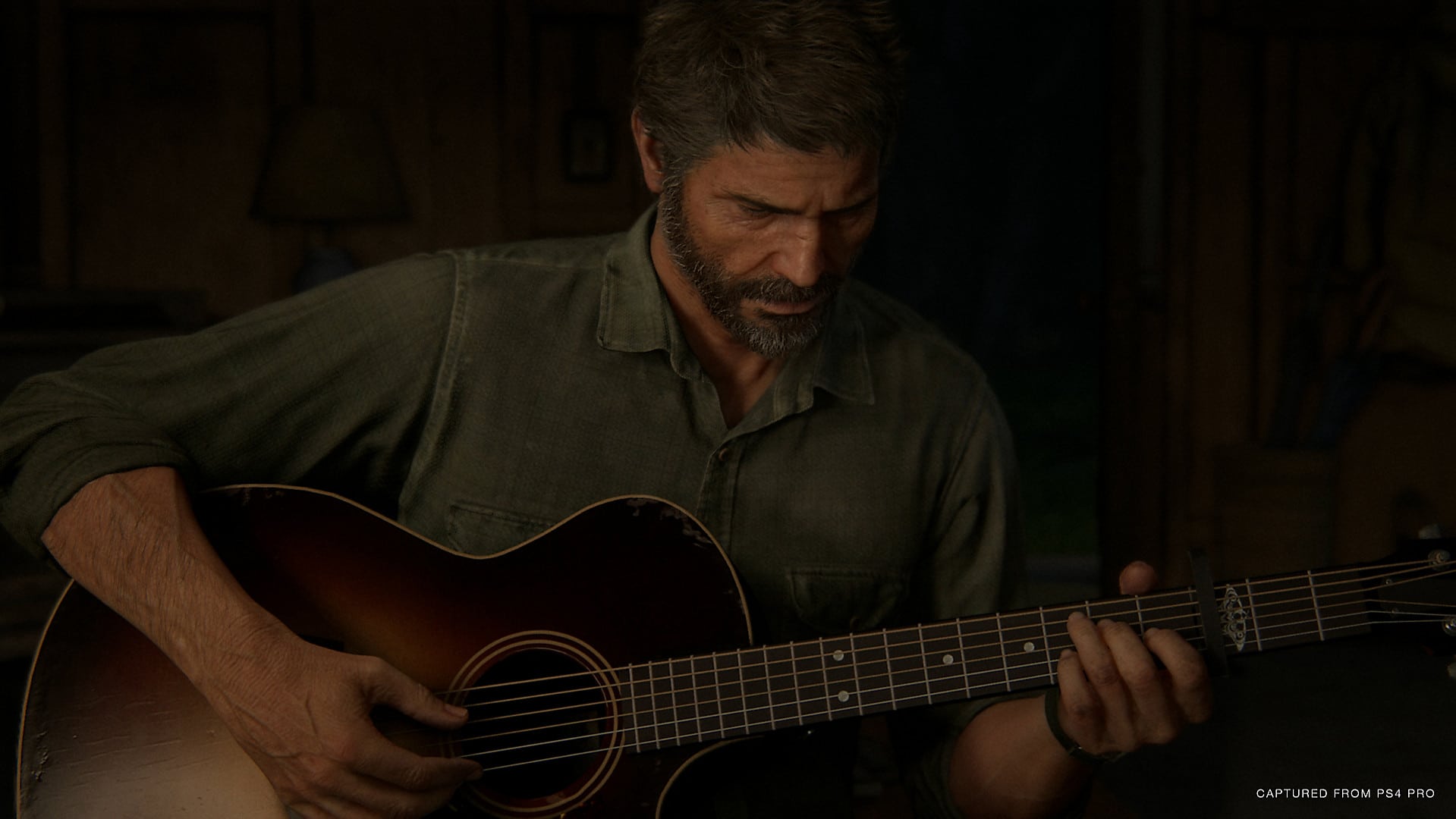 Dibujo de The Last of Us 2 muestra a Joel y Ellie tocando la guitarra juntos - GamersRD