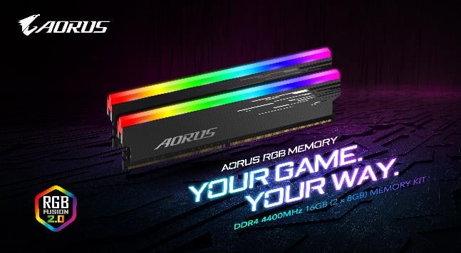 AORUS RGB MEMORY 4400MHz 16GB, GamersRD