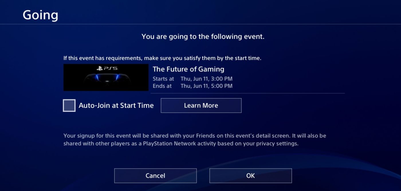 Evento de Sony sobre juegos para PS5 durará aproximadamente 2 horas