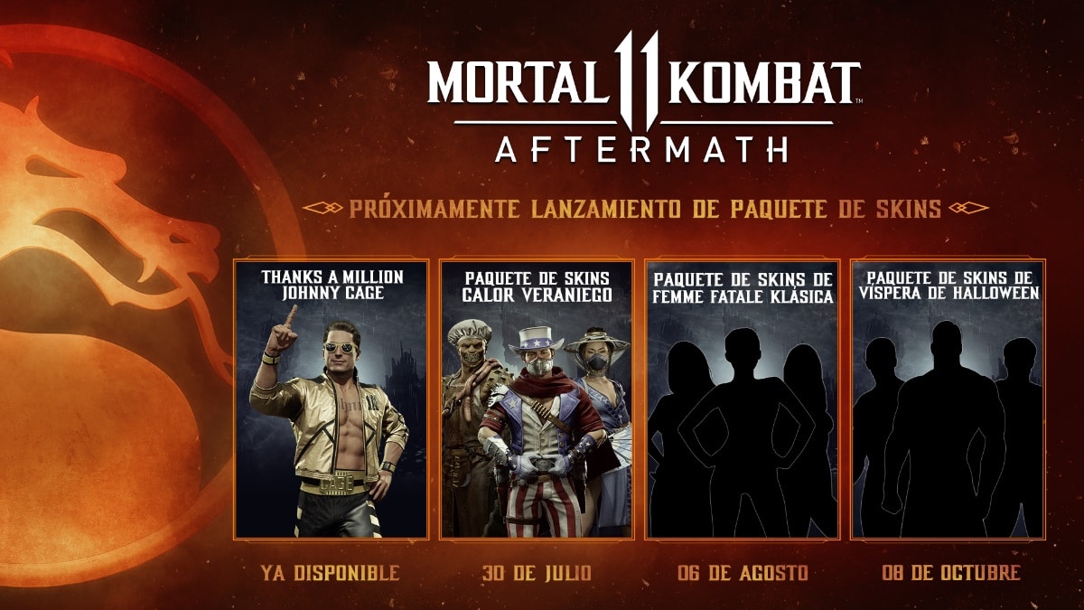 Mortal Kombat 11 Aftermath revela el nuevo paquete de skins con temática de verano , GamersRD