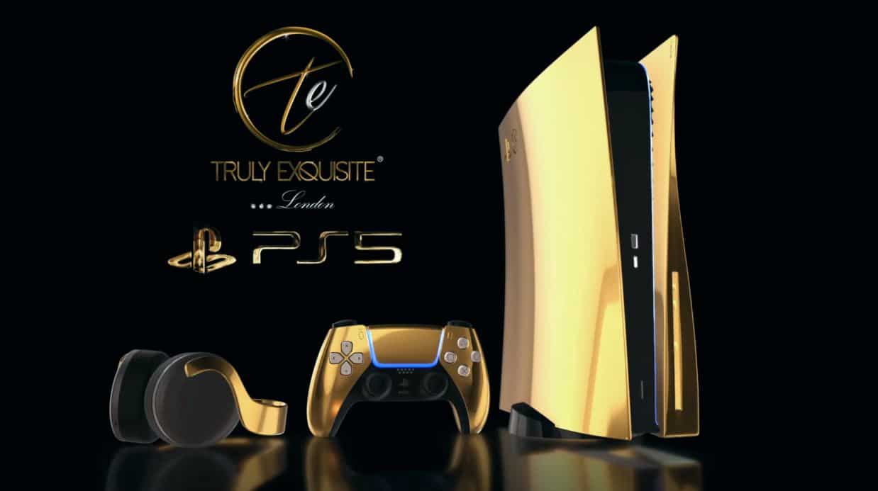 Truly Exquisite, PS5 edición especial bañada en oro de 24K, GamersRD