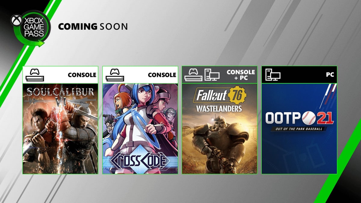 Xbox Game Pass agrega Fallout 76, Soulcalibur VI y más en Julio