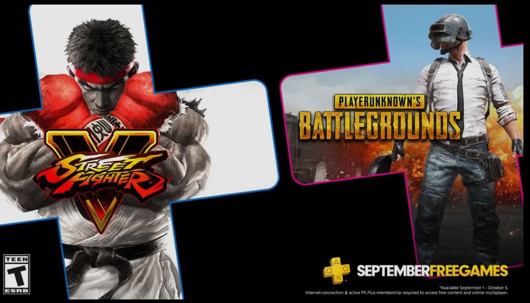 PUBG y Street Fighter V son los juegos gratuitos de PlayStation Plus en septiembre, GamersRD