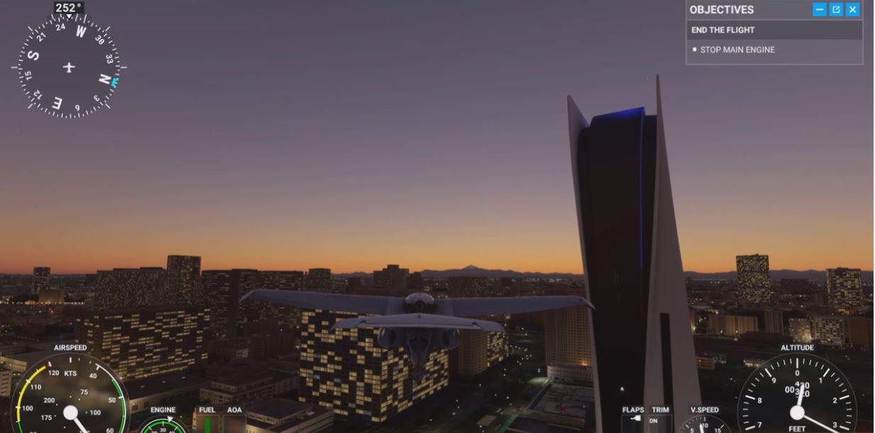 PS5 gigante, gigante en Microsoft Flight Simulator, GamersRD