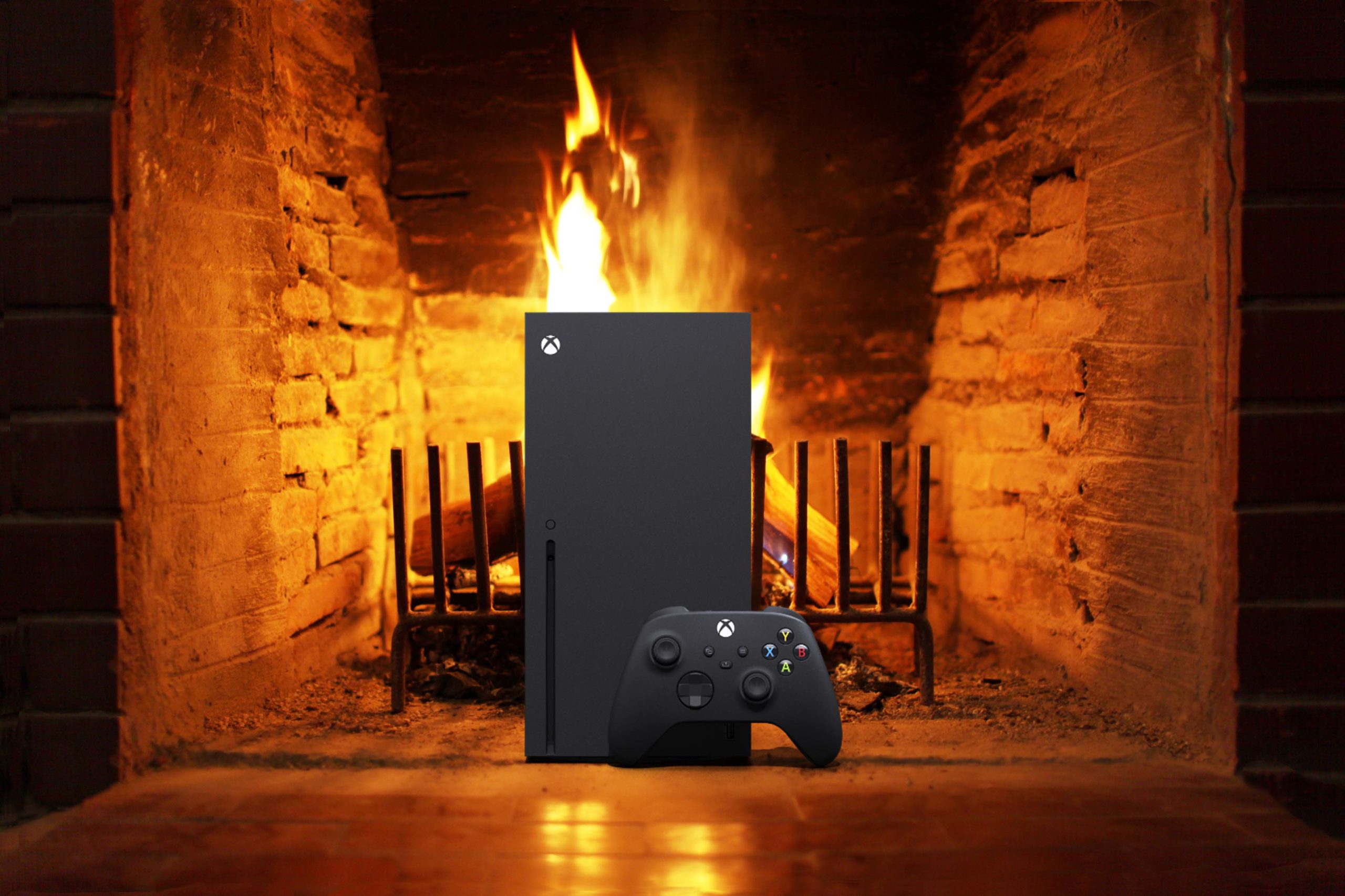 Xbox Series X, fireplace, calentamiento, GamersRD