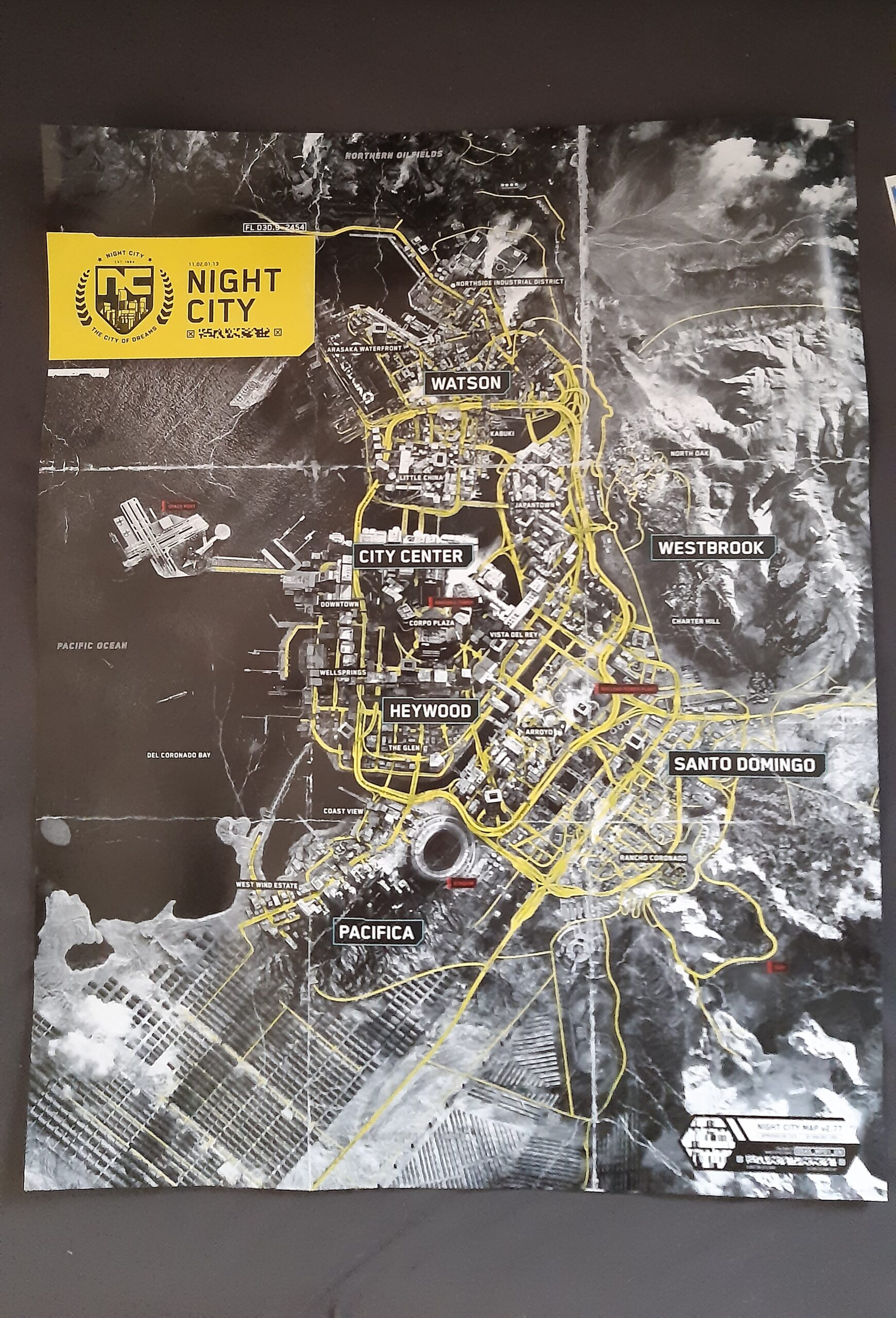 Se filtra supuesto mapa de Night City en Cyberpunk 2077