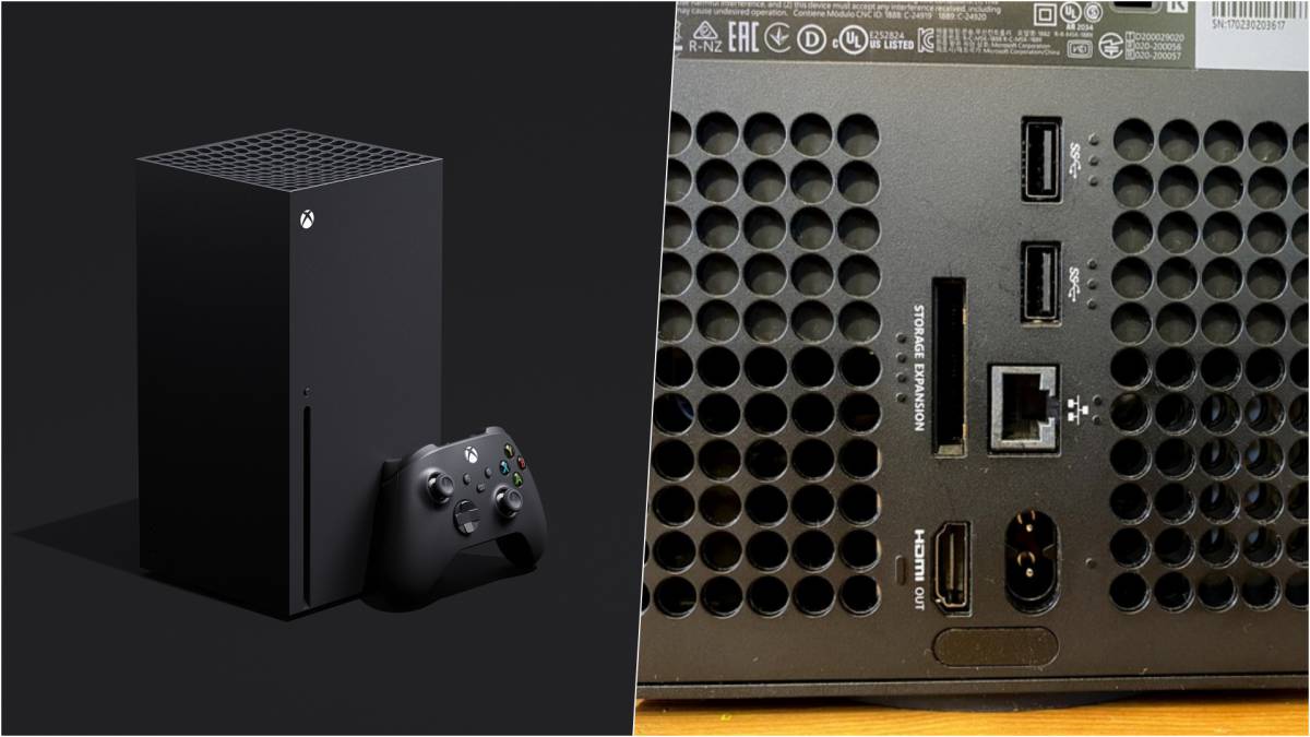 Los puertos de Xbox Series X tienen indicadores táctiles para ayudar a conectar los cables con mayor facilidad