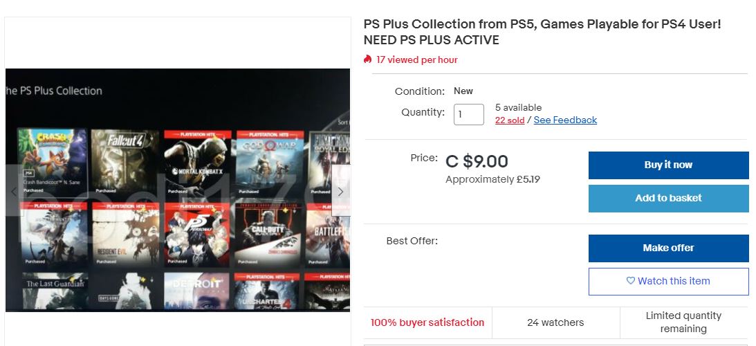Usuarios de PS5 baneados por vender juegos de la colección PlayStation Plus