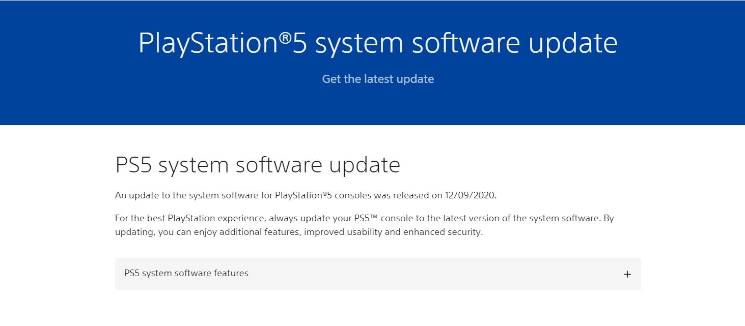 PS5 Software update, gamersrd