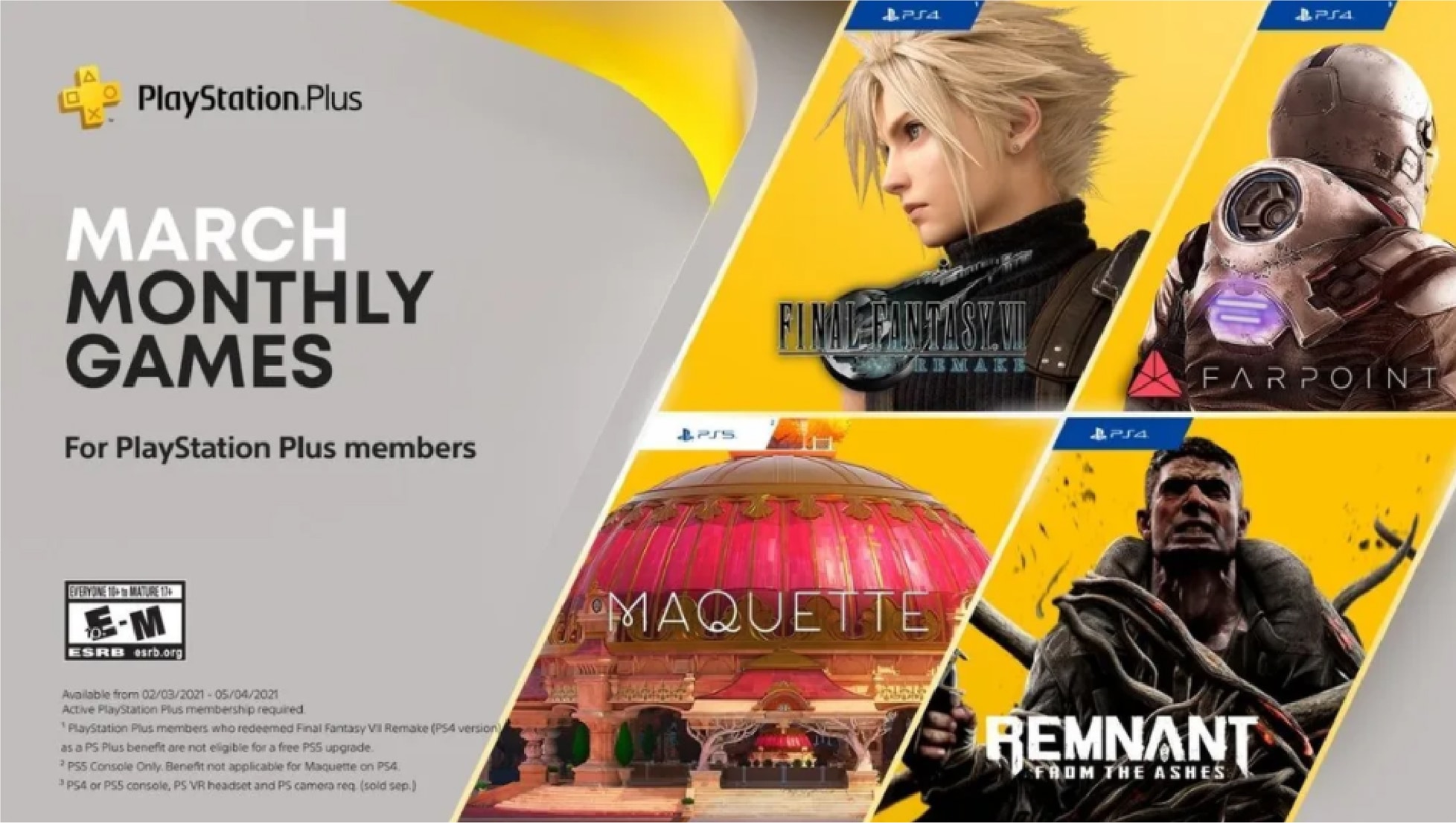 Final Fantasy 7 Remake llegará a PlayStation Plus en marzo