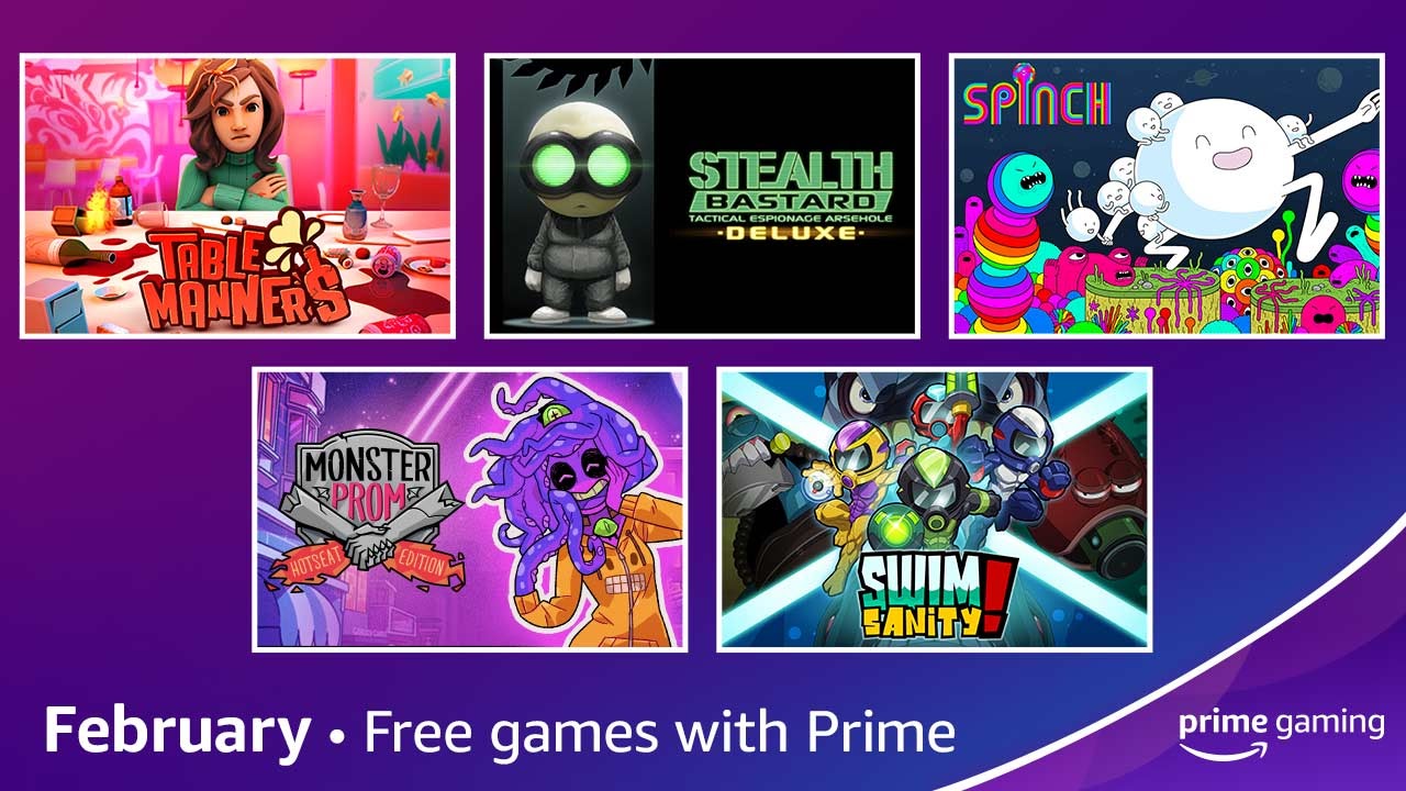 Prime Gaming ofrece 5 juegos gratis para el mes de febrero, GamersRD