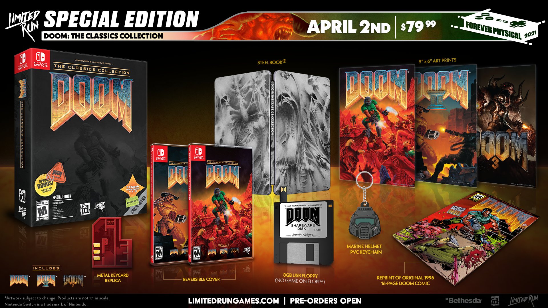 DOOM The Classics Collection, Nintendo Switch Ps4m GamersRD