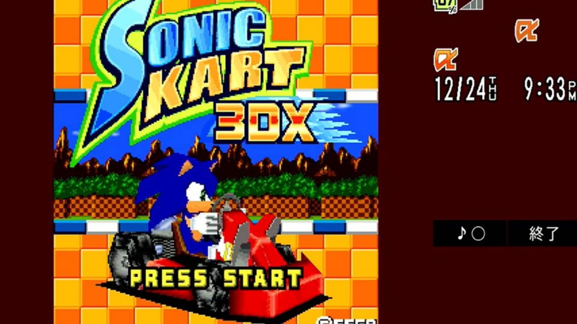 Se filtra gameplay del juego perdido Sonic Kart 3DX