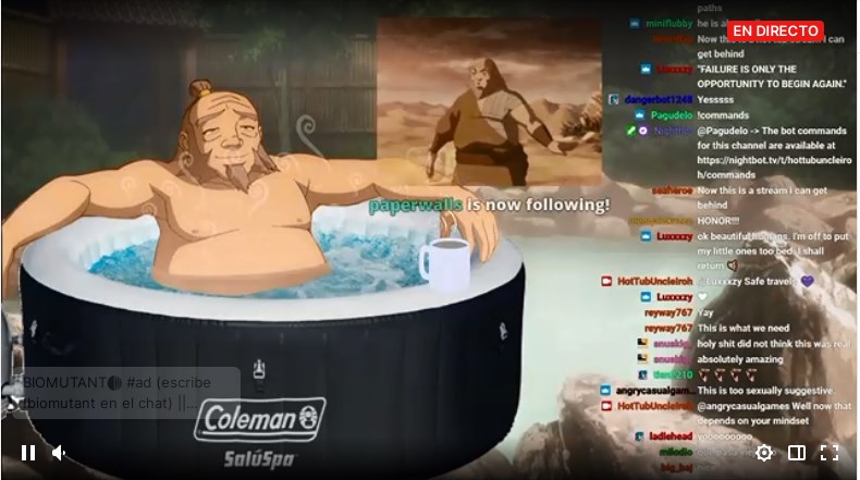 Uncle Iroh Hot Tub - GamersRD