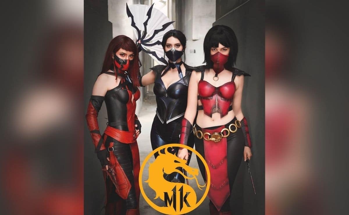 Cosplayers Mortal Kombar, Skarlet, Mileena, Kitana, GamersRD