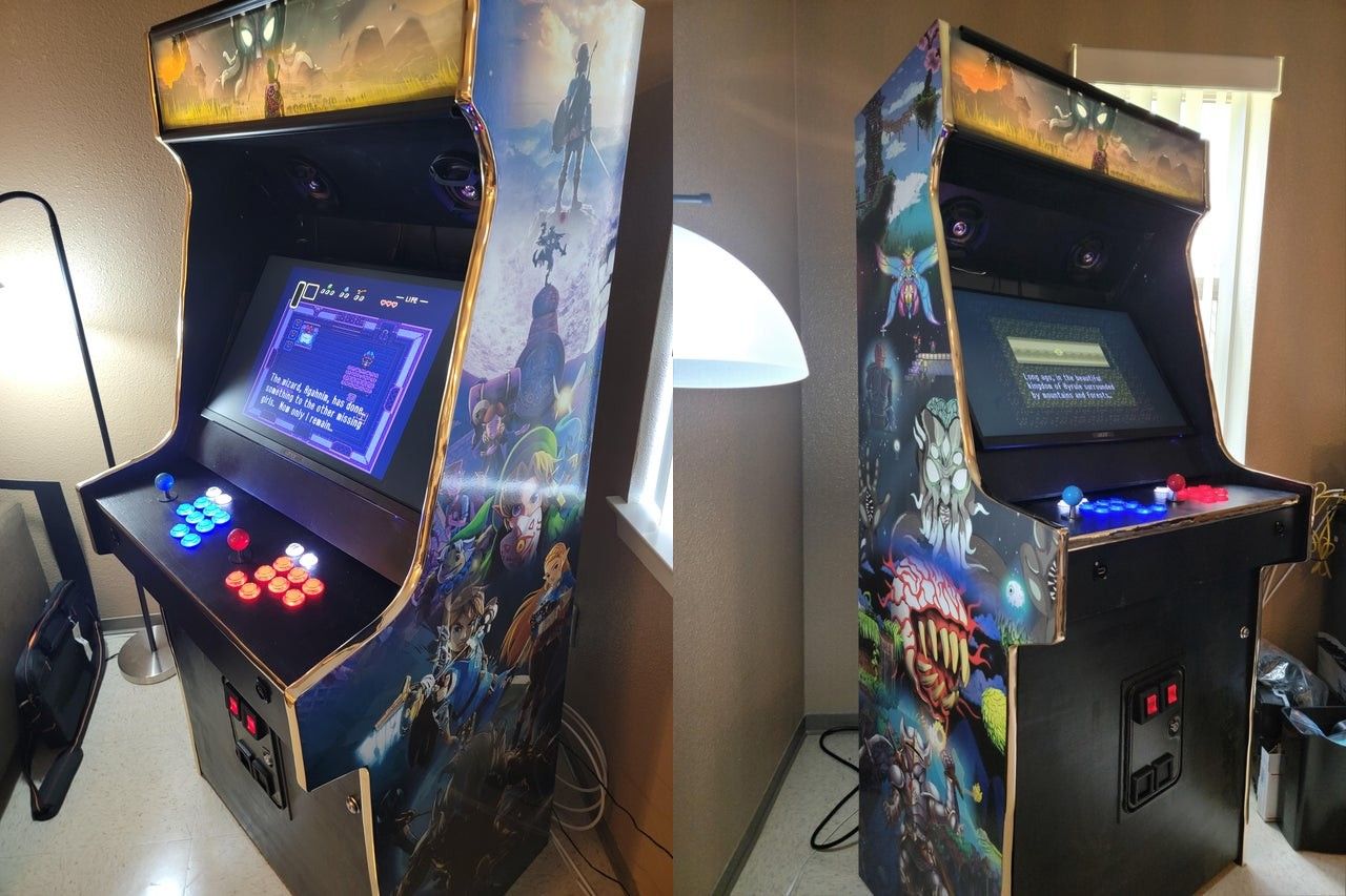 Un mueble arcade hecho por un fan combina The Legend of Zelda y Terraria, GamersRD