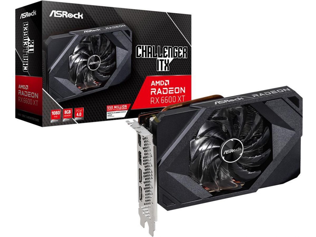 AsRock anuncia su GPU Radeon RX 6600 XT Challenger ITX para PC super pequeñas