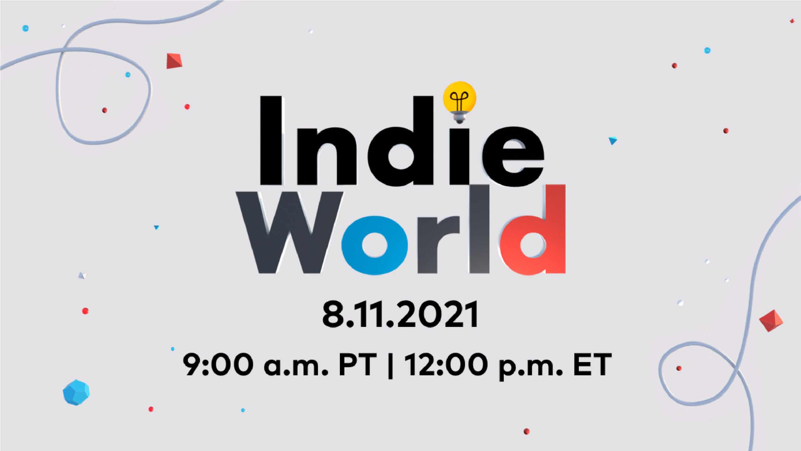 Nintendo Indie World Showcase anunciado para 11 de agosto 2021