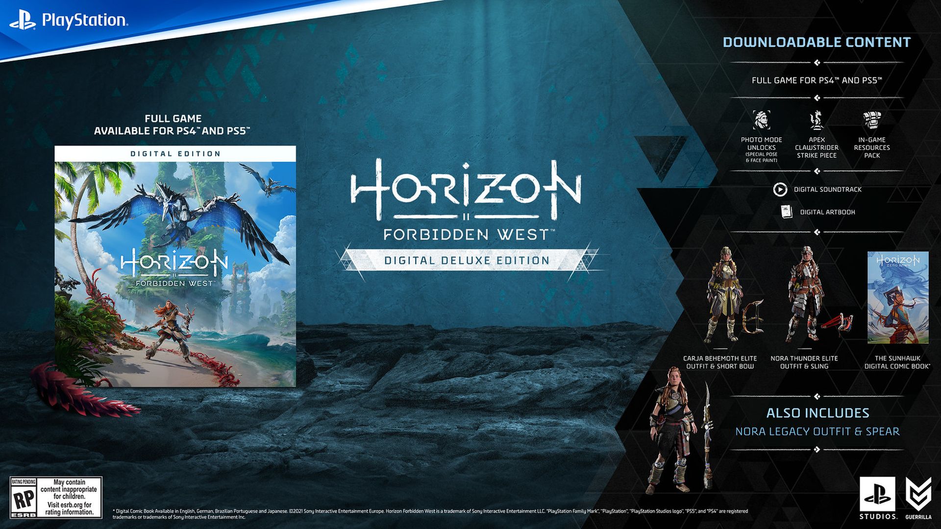 Horizon Forbidden West ya está disponible para pre-ordenar y revela Digital Deluxe Edition
